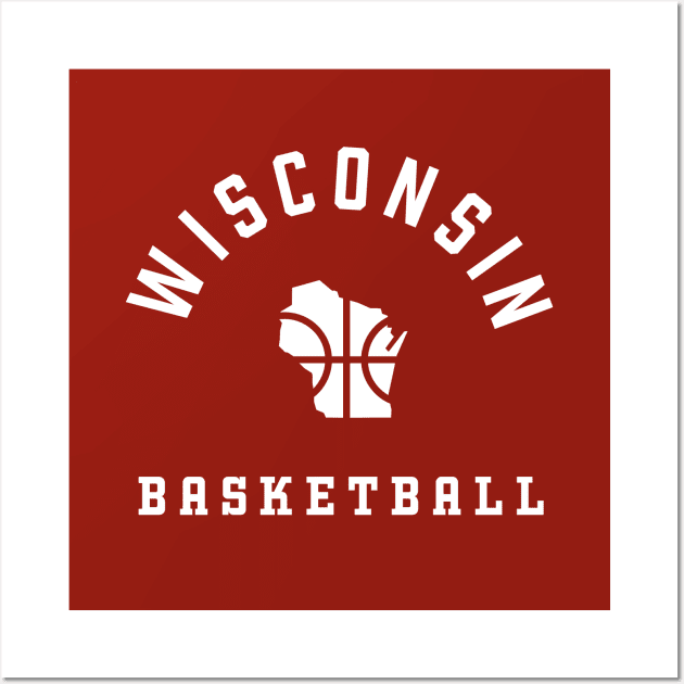 Wisconsin Basketball Wall Art by Modern Evolution